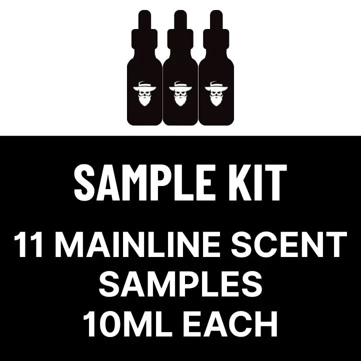 11 Piece Sample Size Beard Oil Kit Deadman's Beard Co.