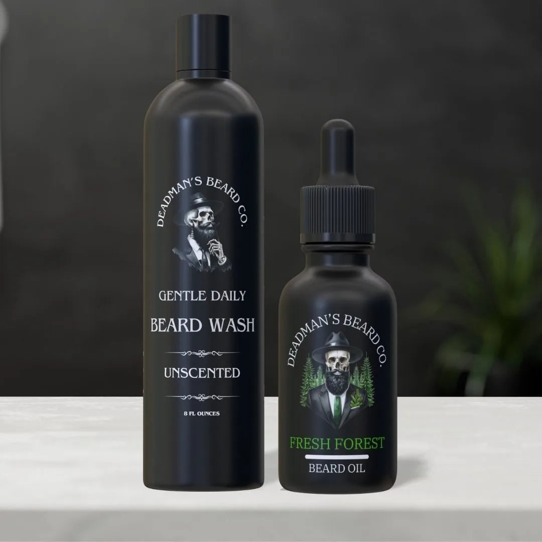 Kit de barbe douce ultime de Deadman - Parfum de lavage choisi à la caisse !