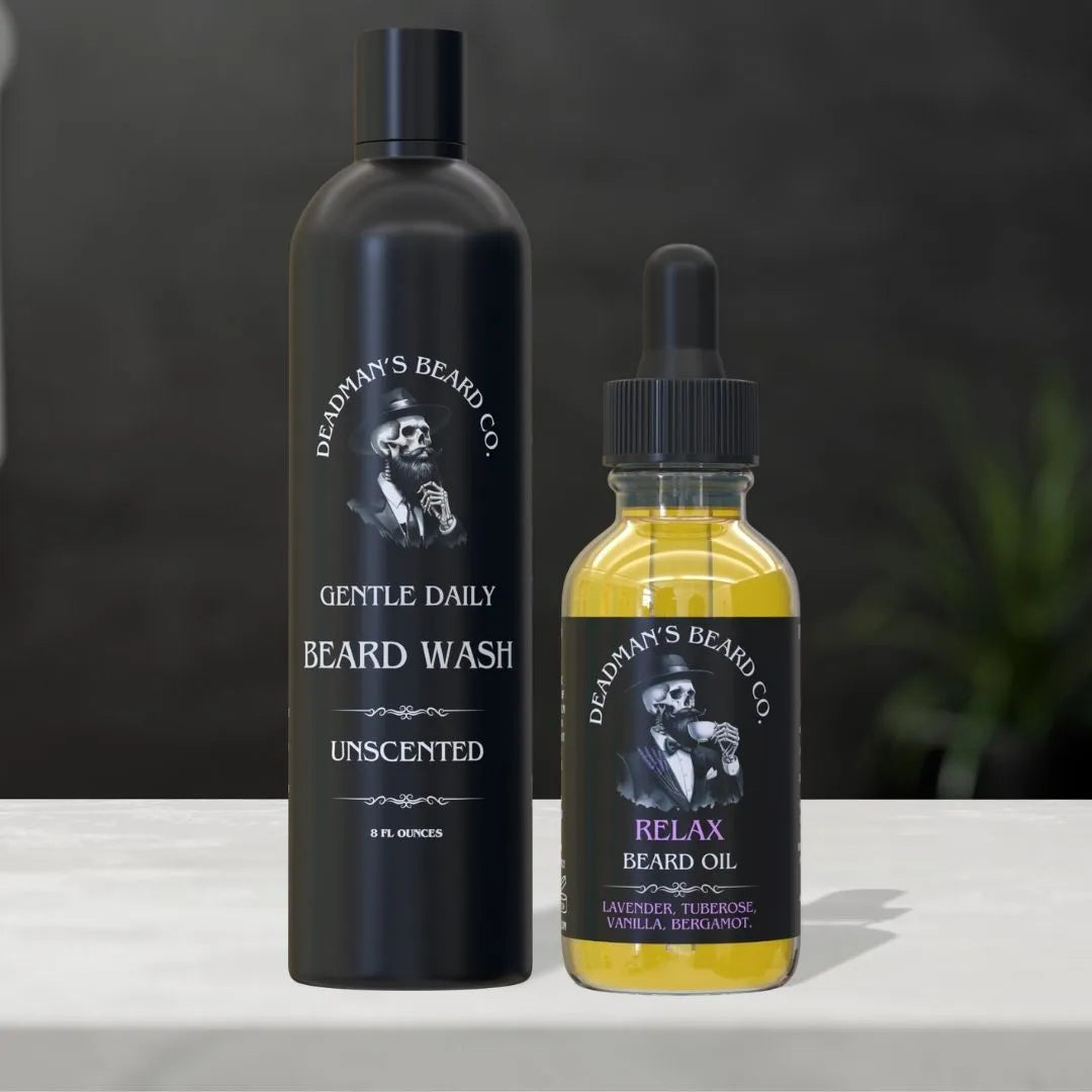 Kit de barbe douce ultime de Deadman - Parfum de lavage choisi à la caisse !