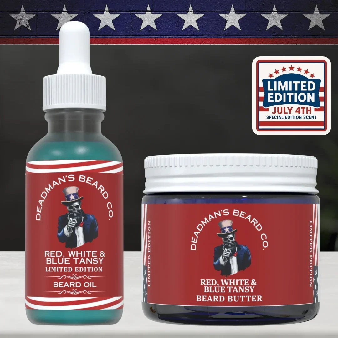 Red, White & Blue Tansy Beard Oil - LE