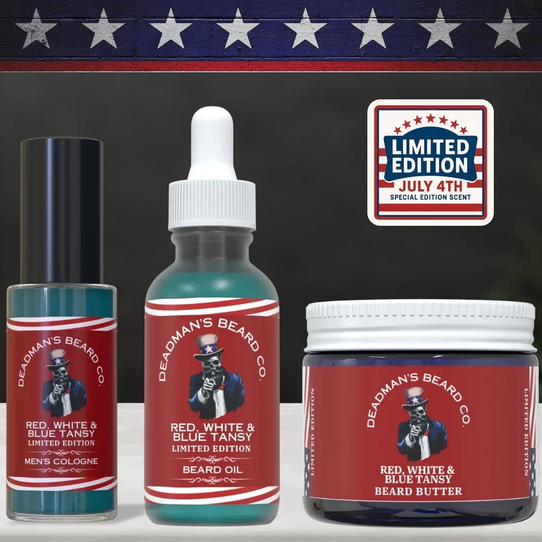 Red, White & Blue Tansy Beard Oil - LE