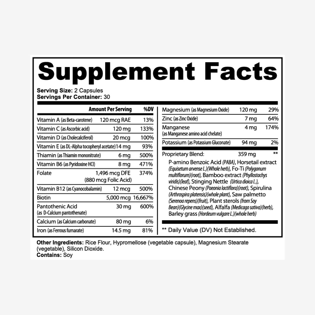 Deadman's Beard Growth Capsules