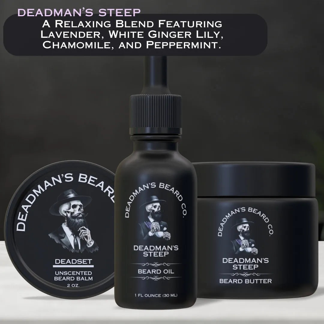 Beard Oil, Butter & Deadset Balm Combo Kit