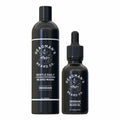 Obsidian beard wash and beard oil set for daily grooming