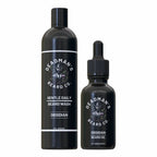 Obsidian beard wash and beard oil set for daily grooming