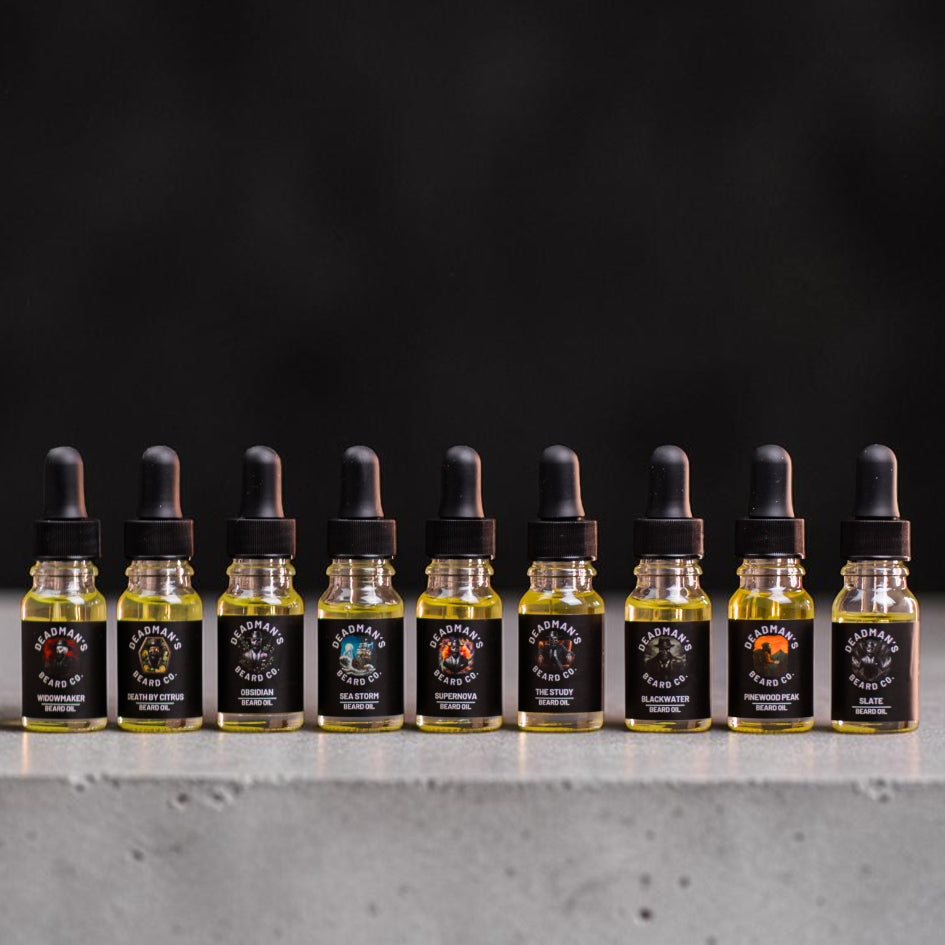 9 Piece 'Not So Mini' Beard Oil Samples