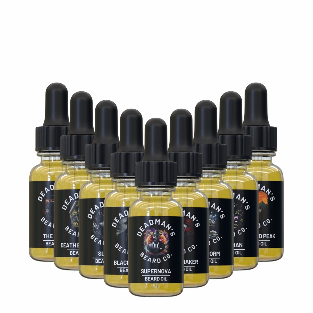 9 Piece 'Not So Mini' Beard Oil Samples
