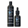 Deadman's Beard Co. Sea Storm beard wash and oil set, all-natural grooming essentials