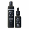 Slate beard wash and oil set for daily grooming