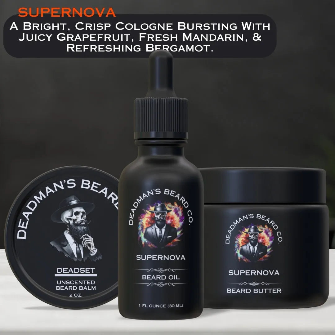 Beard Oil, Butter & Deadset Balm Combo Kit
