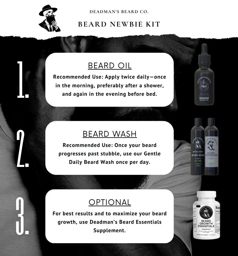 Kit para barba suave Ultimate de Deadman: ¡el aroma del lavado se elige al finalizar la compra!