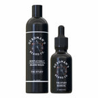 Deadman's Beard Co. Gentle Daily Beard Wash and The Study Beard Oil, all-natural grooming essentials