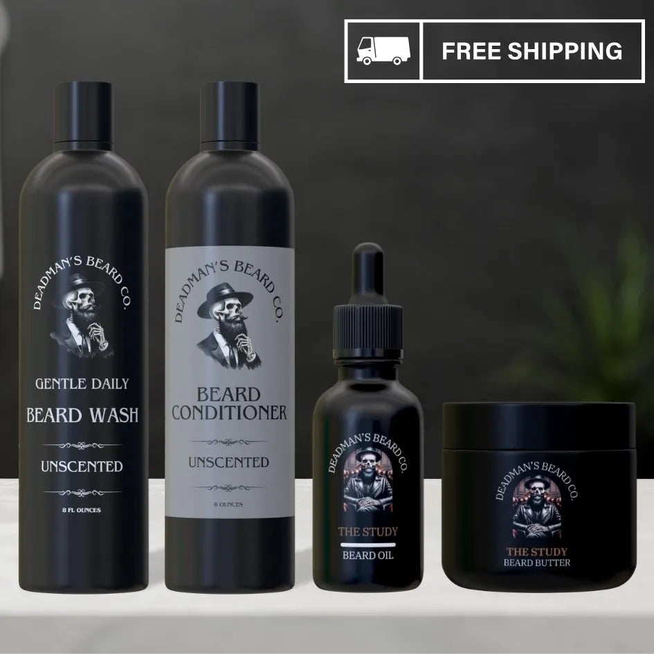 Kit para barba suave Ultimate de Deadman: ¡el aroma del lavado se elige al finalizar la compra!