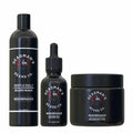 Deadman's Beard Co. Widowmaker beard care set: wash, oil, butter
