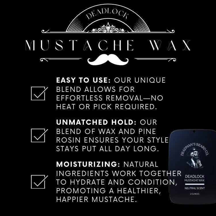 Deadlock Mustache Wax - Deadman's Beard Co.