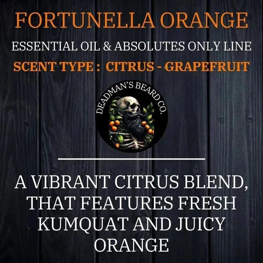 Fortunella Orange Beard Oil - Essentials & Absolutes Only - Deadman's Beard Co.